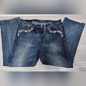 Grace Relaxed Boot Dreamcatcher Embroidery Womens Plus Sz 22